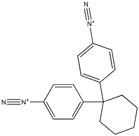 4,4'-Cyclohexylidenebis(benzenediazonium) Struktur