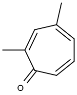 2,4-Dimethyl-2,4,6-cycloheptatrien-1-one Structure