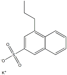 4-プロピル-2-ナフタレンスルホン酸カリウム 化学構造式
