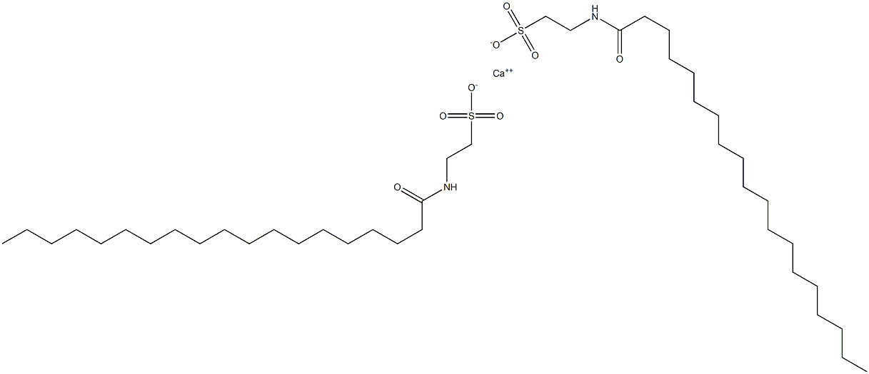 Bis[N-(1-oxononadecyl)taurine]calcium salt,,结构式