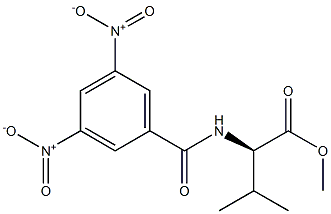 (2R)-2-[(3,5-Dinitrobenzoyl)amino]-3-methylbutanoic acid methyl ester 结构式