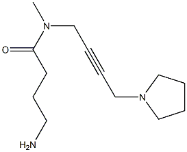 N-Methyl-N-[4-(1-pyrrolidinyl)-2-butynyl]-4-aminobutanamide Structure