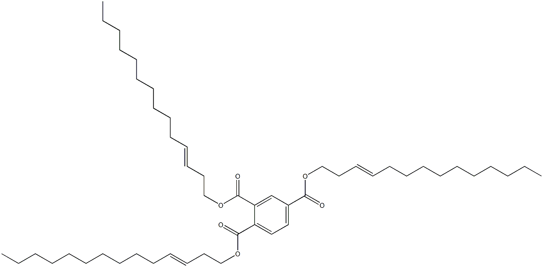 1,2,4-Benzenetricarboxylic acid tri(3-tetradecenyl) ester Structure