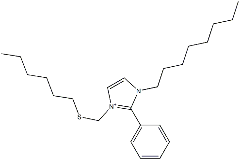 1-Octyl-2-phenyl-3-[(hexylthio)methyl]-1H-imidazol-3-ium