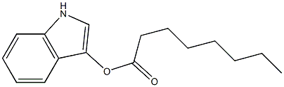 Octanoic acid 1H-indol-3-yl ester,,结构式