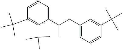 2-(2,3-Di-tert-butylphenyl)-1-(3-tert-butylphenyl)propane Struktur