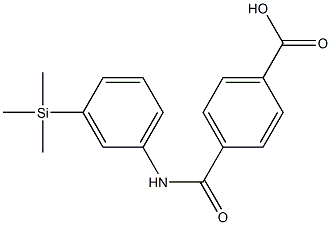 4-(3-Trimethylsilylphenylaminocarbonyl)benzoic acid Struktur
