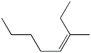 (Z)-3-メチル-3-オクテン 化学構造式