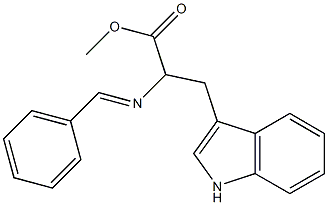 2-(Benzylideneamino)-3-(1H-indole-3-yl)propionic acid methyl ester|