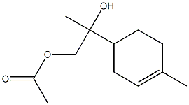 Acetic acid 8-hydroxy-p-menth-1-en-9-yl ester,,结构式