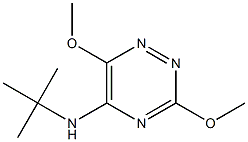 3,6-Dimethoxy-5-(tert-butylamino)-1,2,4-triazine 结构式