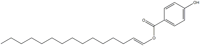 4-Hydroxybenzoic acid 1-pentadecenyl ester Structure