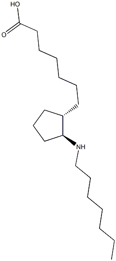 13-アザプロスタン-1-酸 化学構造式