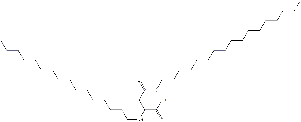 2-Hexadecylamino-3-(heptadecyloxycarbonyl)propionic acid,,结构式