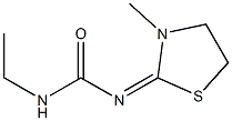 1-Ethyl-3-(3-methylthiazolidin-2-ylidene)urea Structure