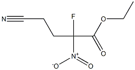 4-Cyano-2-fluoro-2-nitrobutyric acid ethyl ester,,结构式