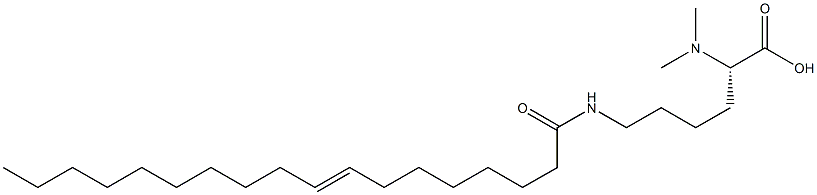 N6-(8-Octadecenoyl)-N2,N2-dimethyllysine Structure