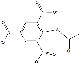 Thioacetic acid S-(2,4,6-trinitrophenyl) ester Structure
