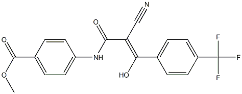  4-[2-Cyano-3-hydroxy-3-(4-trifluoromethylphenyl)acryloylamino]benzoic acid methyl ester