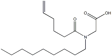 N-(5-Hexenoyl)-N-nonylglycine Structure