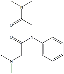 2-Dimethylamino-N-(dimethylcarbamoylmethyl)acetanilide 结构式