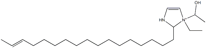 1-Ethyl-2-(15-heptadecenyl)-1-(1-hydroxyethyl)-4-imidazoline-1-ium 结构式