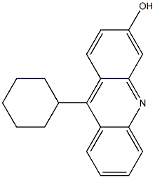 9-Cyclohexyl-3-hydroxyacridine,,结构式