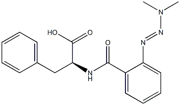 N-[o-(3,3-Dimethyl-1-triazeno)benzoyl]-3-phenyl-L-alanine 结构式