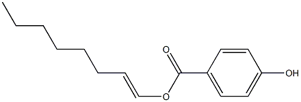 4-Hydroxybenzoic acid 1-octenyl ester Struktur