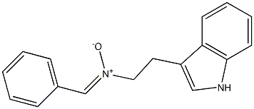 N-Benzylidene-2-(1H-indole-3-yl)ethanamine oxide Structure