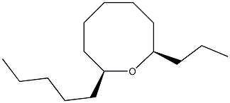 (2S,8R)-2-Pentyl-8-propyloxocane Structure