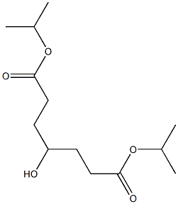 4-Hydroxypimelic acid diisopropyl ester Struktur