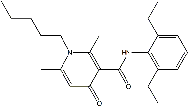  N-(2,6-Diethylphenyl)-1-pentyl-2,6-dimethyl-4-oxo-3-pyridinecarboxamide