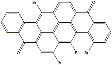 4,5,6,13-Tetrabromo-8,16-pyranthrenedione Structure