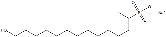 14-Hydroxytetradecane-2-sulfonic acid sodium salt