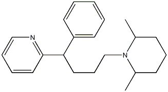 2-[4-(2,6-Dimethyl-1-piperidinyl)-1-phenylbutyl]pyridine|