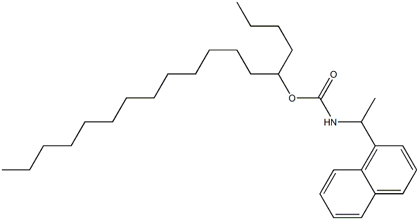 N-[1-(1-ナフチル)エチル]カルバミド酸(1-ブチルテトラデシル) 化学構造式