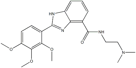 2-(2,3,4-Trimethoxyphenyl)-N-[2-(dimethylamino)ethyl]-1H-benzimidazole-4-carboxamide Structure