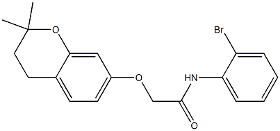 3,4-Dihydro-2,2-dimethyl-7-[N-(2-bromophenyl)carbamoylmethoxy]-2H-1-benzopyran