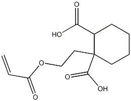 1,2-Cyclohexanedicarboxylic acid hydrogen 1-[2-(acryloyloxy)ethyl] ester Structure