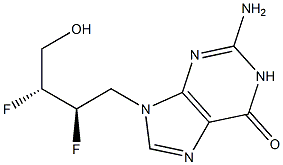 2-Amino-9-[(2R,3R)-2,3-difluoro-4-hydroxybutyl]-1,9-dihydro-6H-purin-6-one|