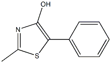 2-Methyl-5-phenylthiazol-4-ol Structure