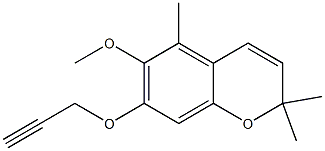  2,2,5-Trimethyl-6-methoxy-7-(2-propynyloxy)-2H-1-benzopyran