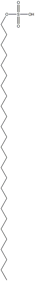 Sulfuric acid hydrogen hexacosyl ester Structure