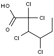 2,2,3,4-テトラクロロカプロン酸 化学構造式