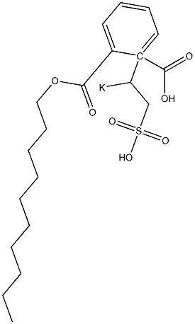 Phthalic acid 1-decyl 2-(1-potassiosulfoethyl) ester Structure