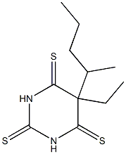 5-Ethyl-5-(1-methylbutyl)pyrimidine-2,4,6(1H,3H,5H)-trithione Structure