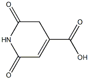 1,2,3,6-Tetrahydro-2,6-dioxopyridine-4-carboxylic acid,,结构式