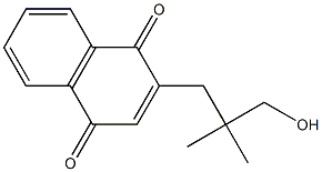 2-(3-Hydroxy-2,2-dimethylpropyl)-1,4-naphthoquinone 结构式