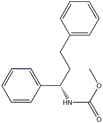 N-[(S)-1,3-Diphenylpropan-1-yl]carbamic acid methyl ester,,结构式